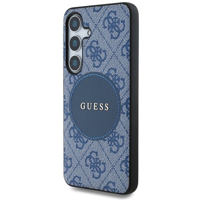 Husa premium pentru  Samsung Galaxy S25+ compatibila MagSafe Guess Luxury Series - Albastru