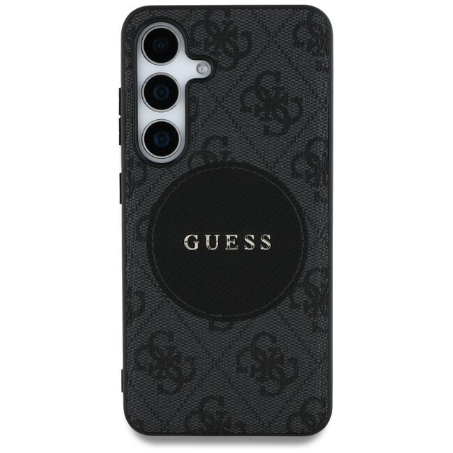 Husa premium pentru  Samsung Galaxy S25+ compatibila MagSafe Guess Luxury Series - Negru electric