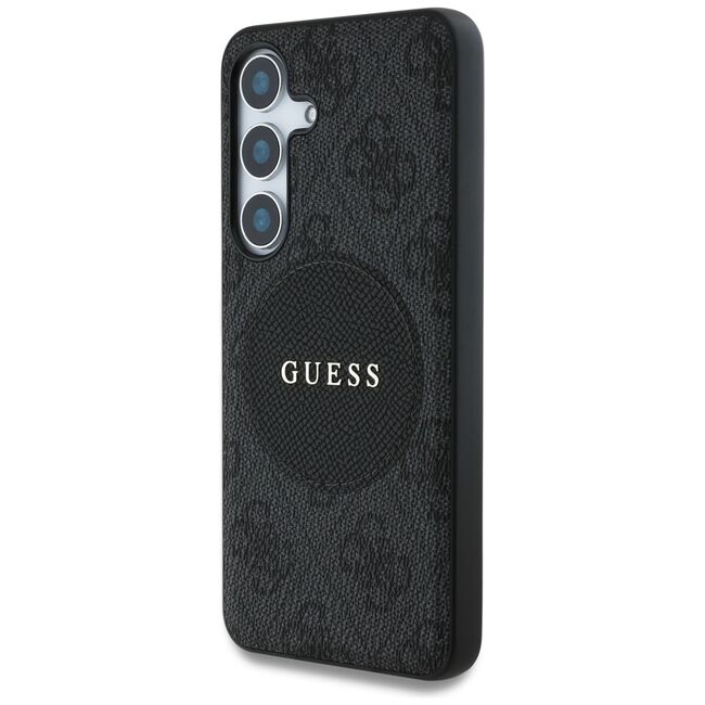 Husa premium pentru  Samsung Galaxy S25+ compatibila MagSafe Guess Luxury Series - Negru electric