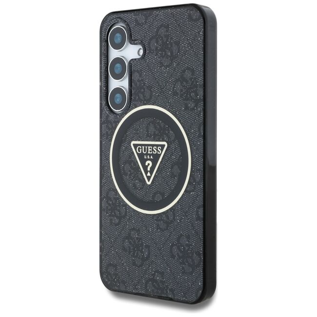 Husa premium pentru  Samsung Galaxy S25+ compatibila MagSafe Guess Luxury Series - Negru