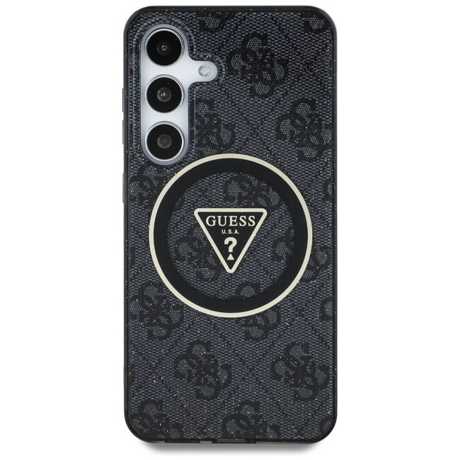 Husa premium pentru  Samsung Galaxy S25+ compatibila MagSafe Guess Luxury Series - Negru