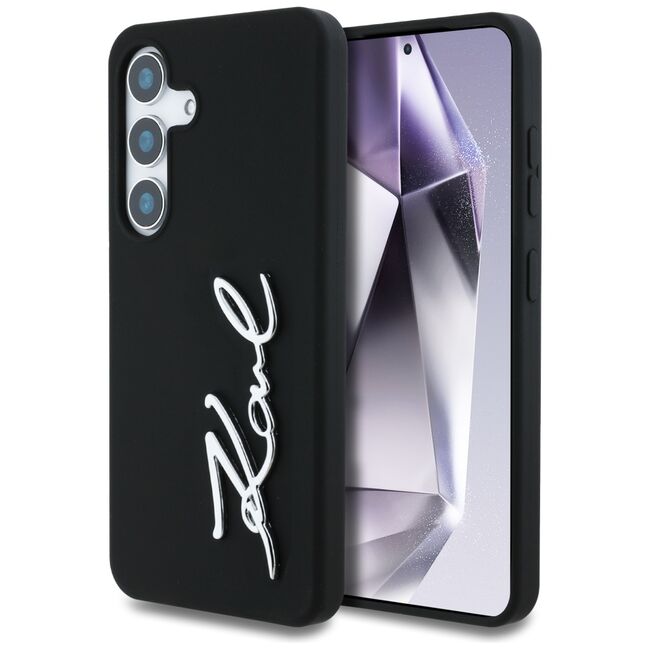 Husa premium pentru  Samsung Galaxy S25 Karl Lagerfeld superior quality - Negru