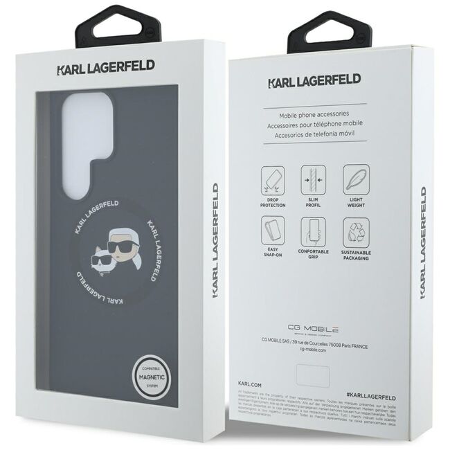 Husa premium pentru  Samsung Galaxy S25 Ultra Karl Lagerfeld superior quality - Negru denim