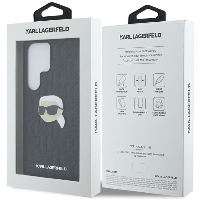 Husa premium pentru  Samsung Galaxy S25 Ultra Karl Lagerfeld superior quality - Negru print