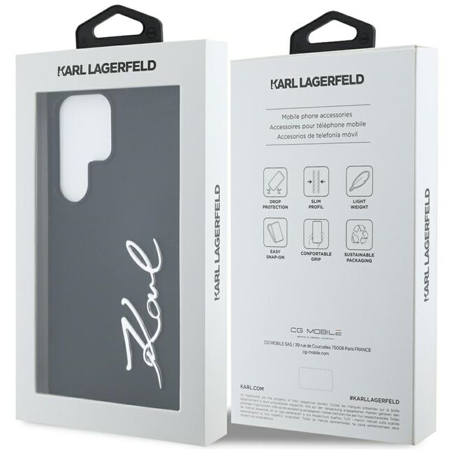 Husa premium pentru  Samsung Galaxy S25 Ultra Karl Lagerfeld superior quality - Negru
