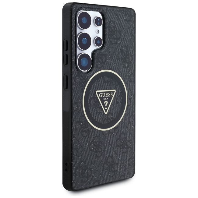 Husa premium pentru  Samsung Galaxy S25 Ultra compatibila MagSafe Guess Luxury Series - Negru denim