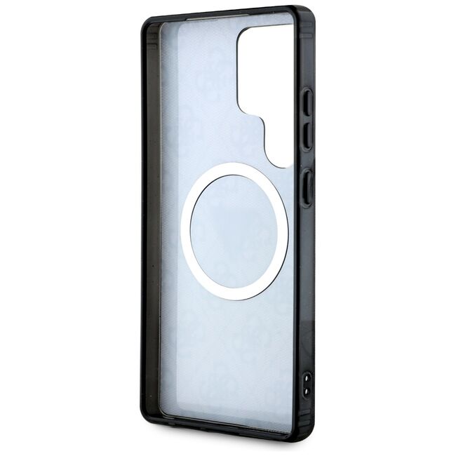 Husa premium pentru  Samsung Galaxy S25 Ultra compatibila MagSafe Guess Luxury Series - Negru denim