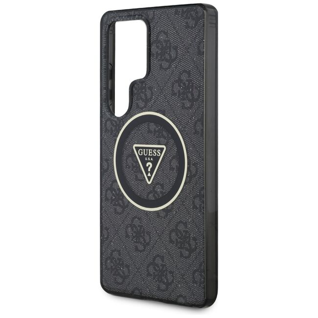 Husa premium pentru  Samsung Galaxy S25 Ultra compatibila MagSafe Guess Luxury Series - Negru denim