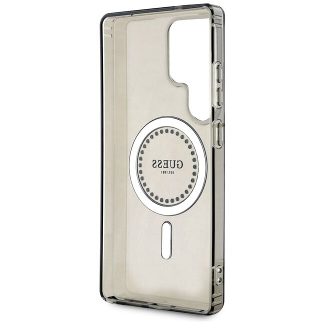 Husa premium pentru  Samsung Galaxy S25 Ultra compatibila MagSafe Guess Luxury Series - Negru mat