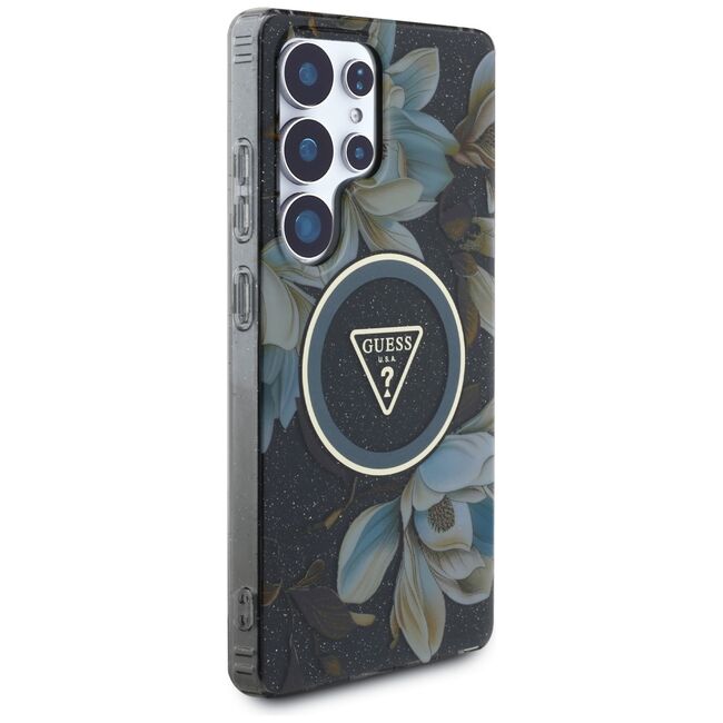 Husa premium pentru  Samsung Galaxy S25 Ultra compatibila MagSafe Guess Luxury Series - Verde