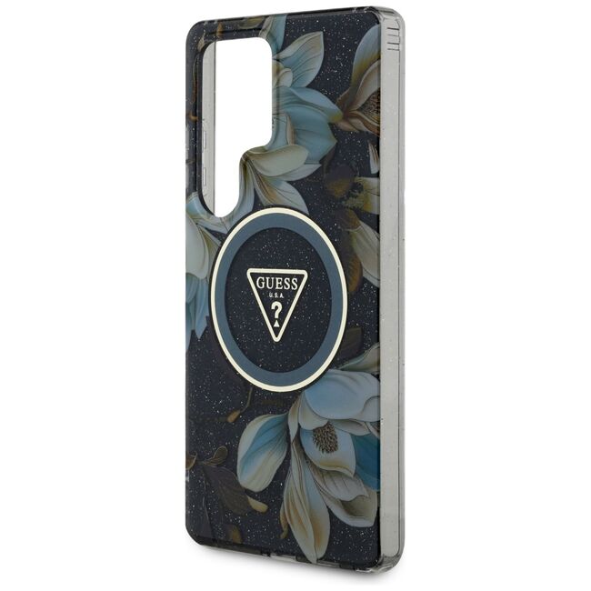 Husa premium pentru  Samsung Galaxy S25 Ultra compatibila MagSafe Guess Luxury Series - Verde