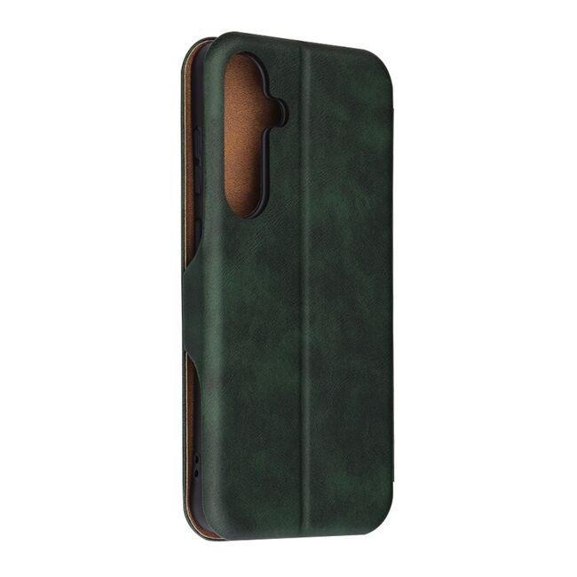 Husa tip carte pentru Samsung Galaxy S25+ Smart Wallet fata - spate protectie 360 - Verde