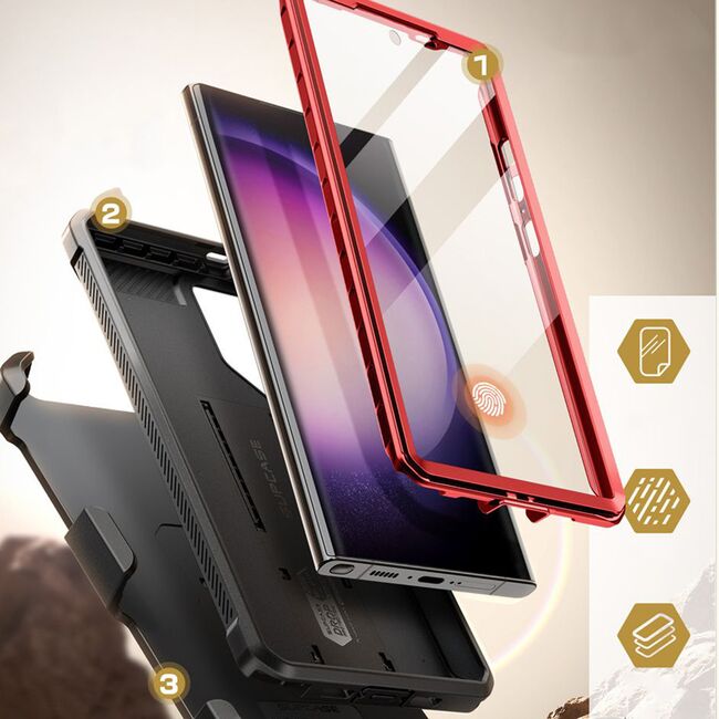 Husa Samsung Galaxy S25 Ultra Supcase Unicorn Beetle Pro, transparenta
