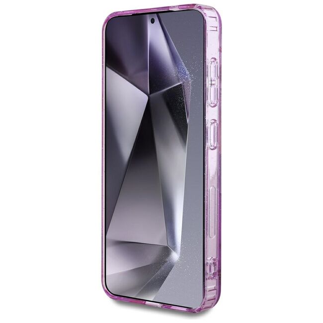 Husa premium pentru  Samsung Galaxy S25 compatibila MagSafe Guess Luxury Series - Mov