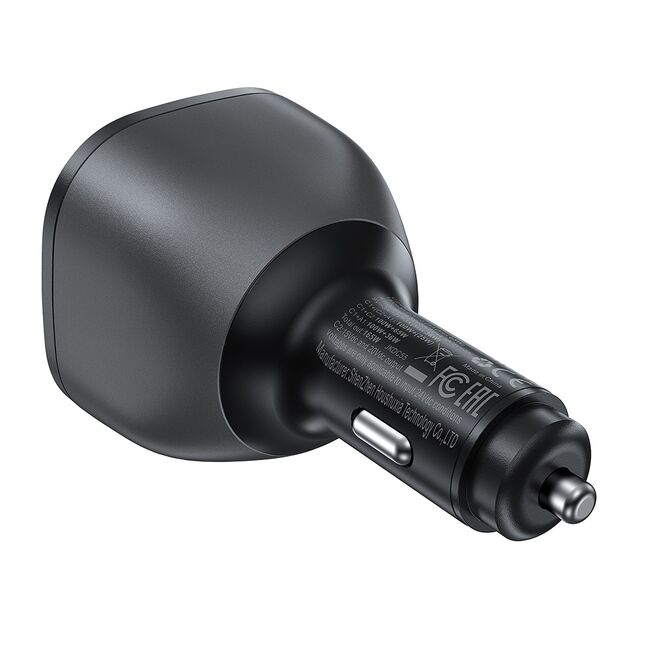 Incarcator auto 2x USB-C, USB, 165W, Fast Charging, Intelligent Temperature Control, Acefast B14, negru