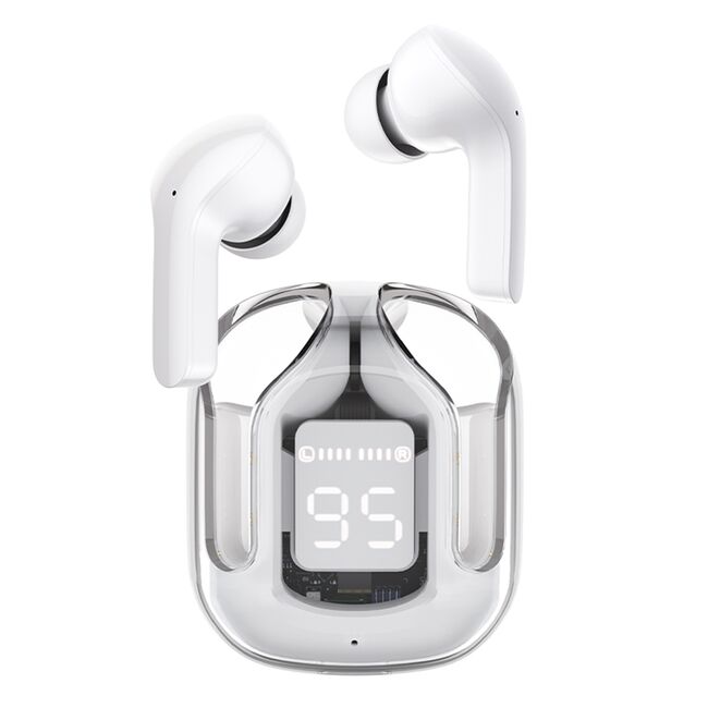Casti True Wireless Type-C, IPX4, Acefast T6, 500mAh, gri
