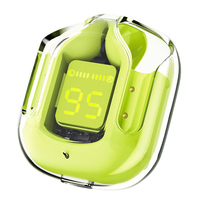 Casti True Wireless Type-C, IPX4, Acefast T6, 500mAh, verde