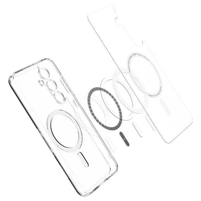 Husa premium pentru  Samsung Galaxy S24 FE Spigen Ultra Hybrid MagSafe - Clear