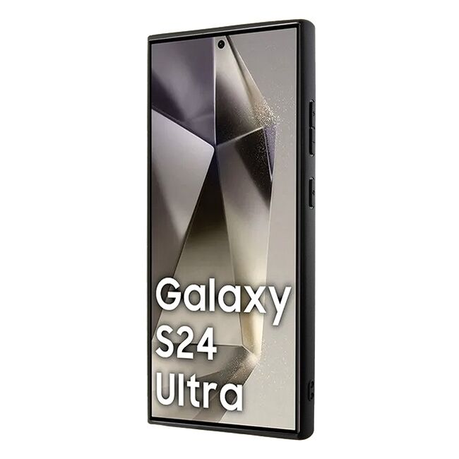 Husa premium pentru  Samsung Galaxy S24 Ultra compatibila MagSafe BMW Signature - Negru denim