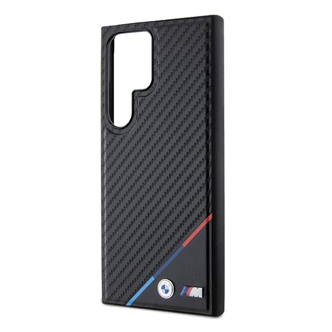 Husa premium pentru  Samsung Galaxy S24 Ultra compatibila MagSafe BMW Signature - Negru denim