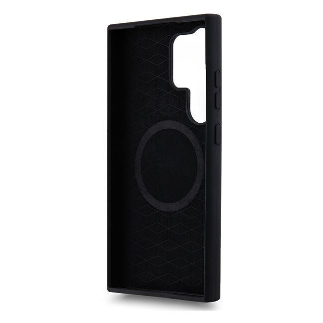 Husa premium pentru  Samsung Galaxy S24 Ultra compatibila MagSafe BMW Signature - Negru electric