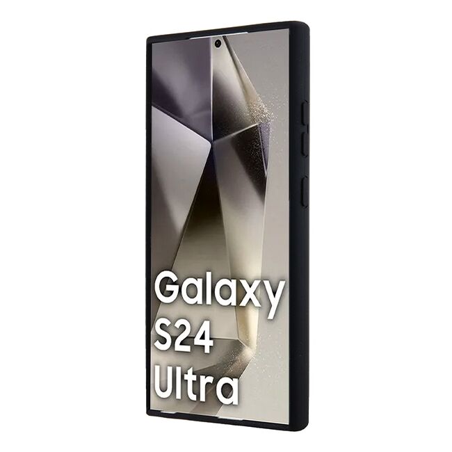 Husa premium pentru  Samsung Galaxy S24 Ultra compatibila MagSafe BMW Signature - Negru electric