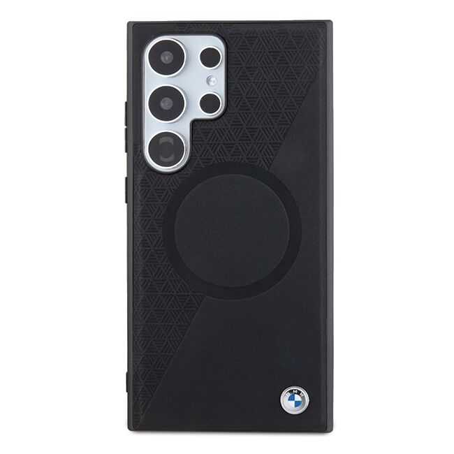 Husa premium pentru  Samsung Galaxy S24 Ultra compatibila MagSafe BMW Signature - Negru