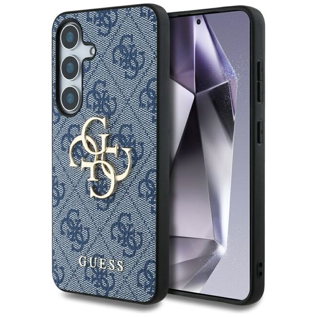Husa premium pentru  Samsung Galaxy S25 Guess Elegance Series - Albastru