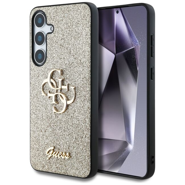 Husa premium pentru  Samsung Galaxy S25 Guess Elegance Series - Auriu