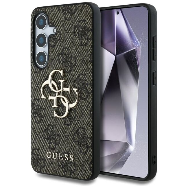 Husa premium pentru  Samsung Galaxy S25 Guess Elegance Series - Maro inchis