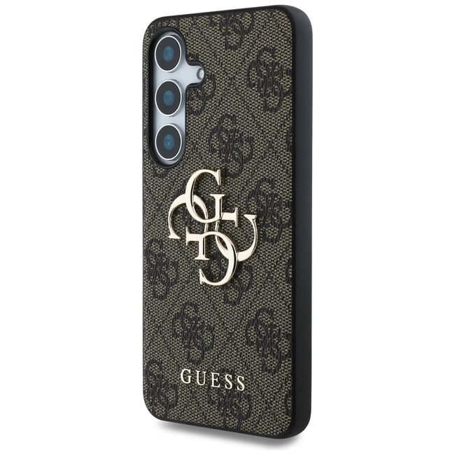 Husa premium pentru  Samsung Galaxy S25 Guess Elegance Series - Maro inchis