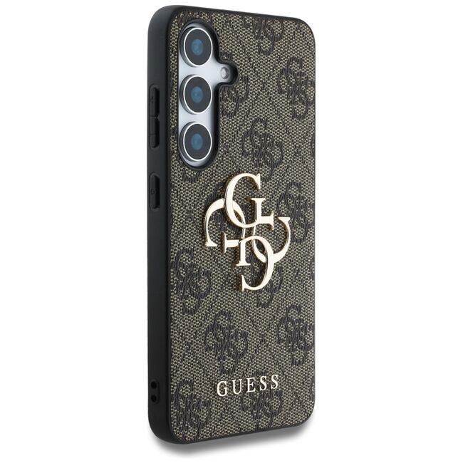 Husa premium pentru  Samsung Galaxy S25 Guess Elegance Series - Maro inchis
