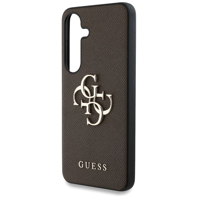 Husa premium pentru  Samsung Galaxy S25 Guess Elegance Series - Maro