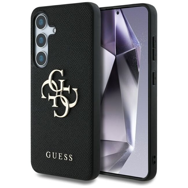 Husa premium pentru  Samsung Galaxy S25 Guess Elegance Series - Negru
