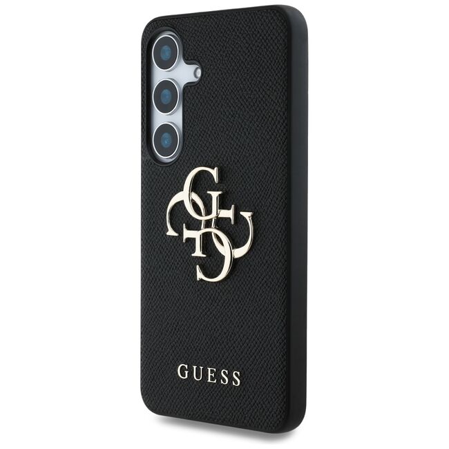 Husa premium pentru  Samsung Galaxy S25 Guess Elegance Series - Negru