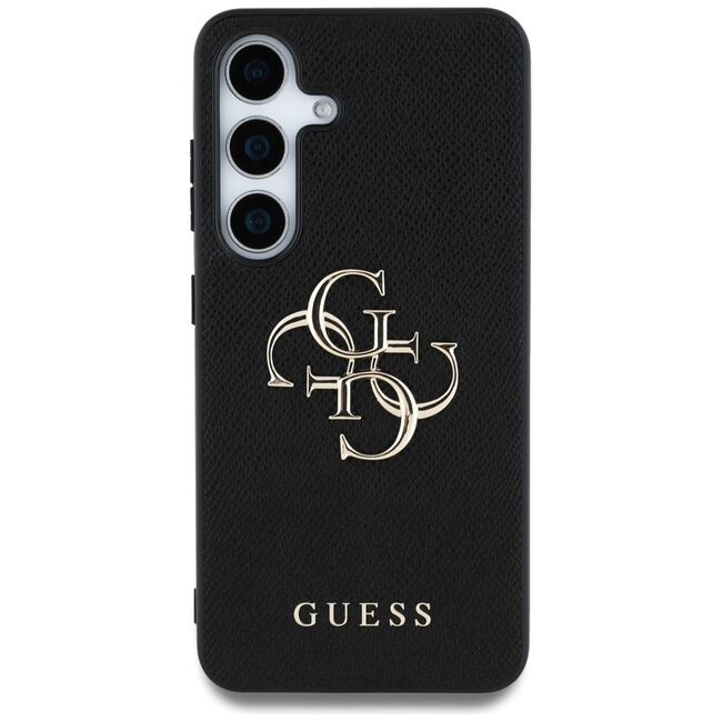 Husa premium pentru  Samsung Galaxy S25 Guess Elegance Series - Negru