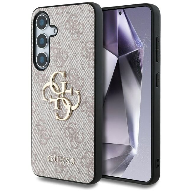 Husa premium pentru  Samsung Galaxy S25 Guess Elegance Series - Roz inchis