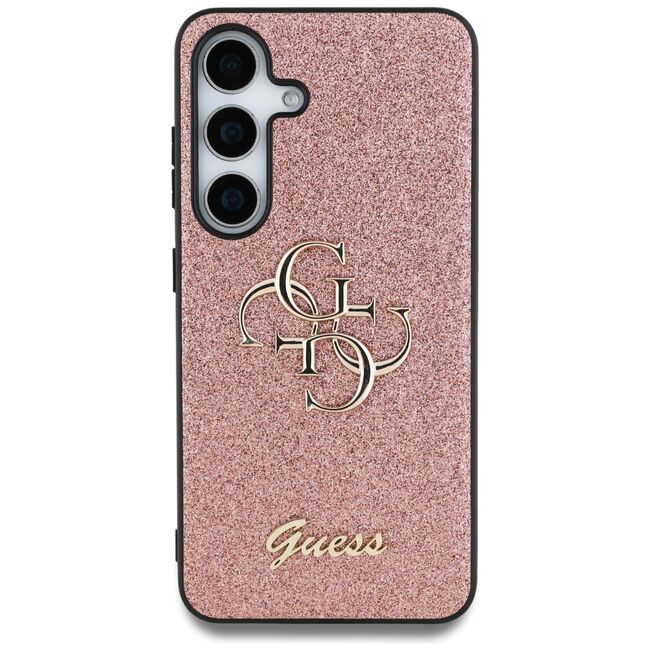 Husa premium pentru  Samsung Galaxy S25 Guess Elegance Series - Roz pal