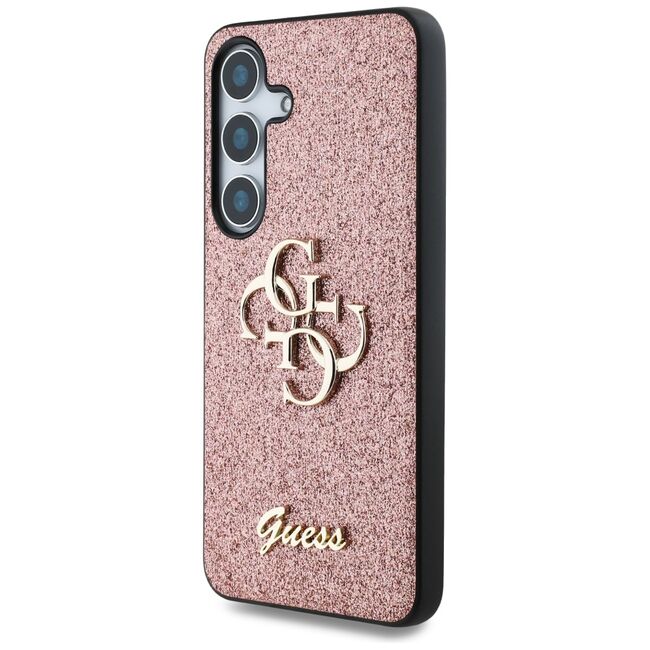 Husa premium pentru  Samsung Galaxy S25 Guess Elegance Series - Roz pal