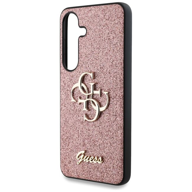 Husa premium pentru  Samsung Galaxy S25 Guess Elegance Series - Roz pal
