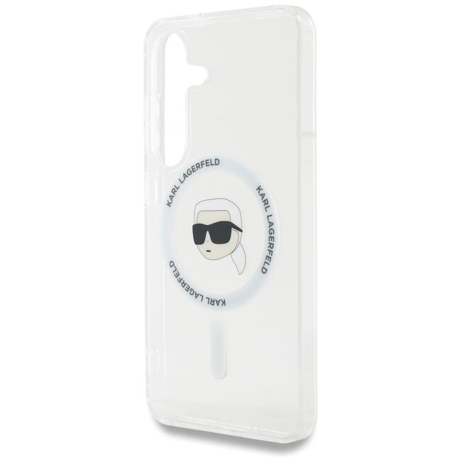 Husa premium pentru  Samsung Galaxy S25 Karl Lagerfeld compatibila Magsafe - Clear