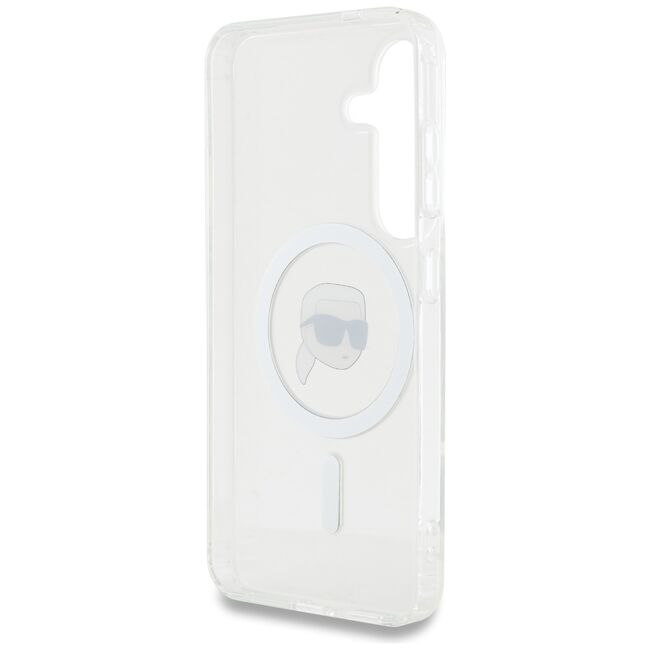 Husa premium pentru  Samsung Galaxy S25 Karl Lagerfeld compatibila Magsafe - Clear