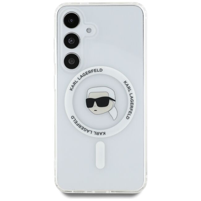 Husa premium pentru  Samsung Galaxy S25 Karl Lagerfeld compatibila Magsafe - Clear