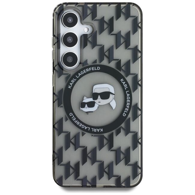 Husa premium pentru  Samsung Galaxy S25 Karl Lagerfeld compatibila Magsafe - Gri
