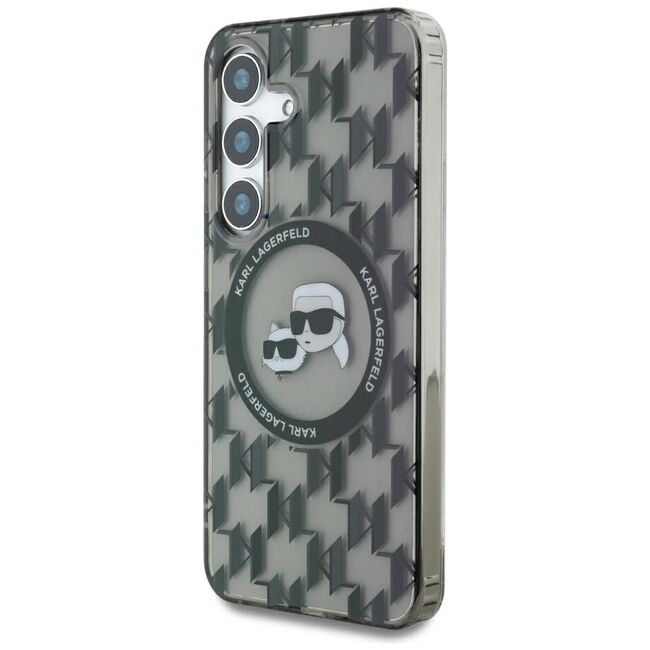 Husa premium pentru  Samsung Galaxy S25 Karl Lagerfeld compatibila Magsafe - Gri