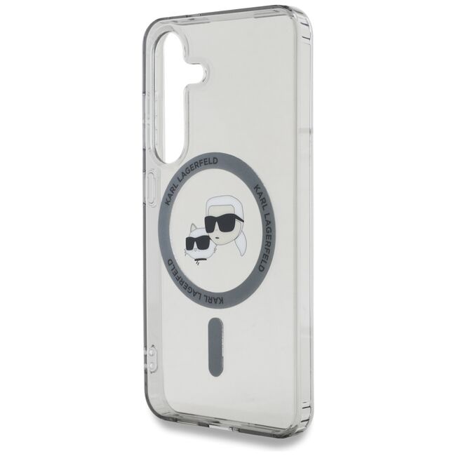 Husa premium pentru  Samsung Galaxy S25 Karl Lagerfeld compatibila Magsafe - Ice