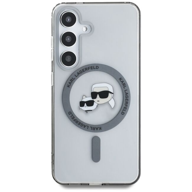 Husa premium pentru  Samsung Galaxy S25 Karl Lagerfeld compatibila Magsafe - Ice
