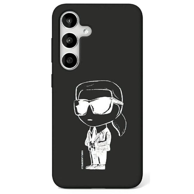 Husa premium pentru  Samsung Galaxy S25 Karl Lagerfeld compatibila Magsafe - Negru