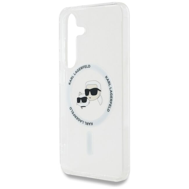 Husa premium pentru  Samsung Galaxy S25 Karl Lagerfeld compatibila Magsafe - Transparent netru