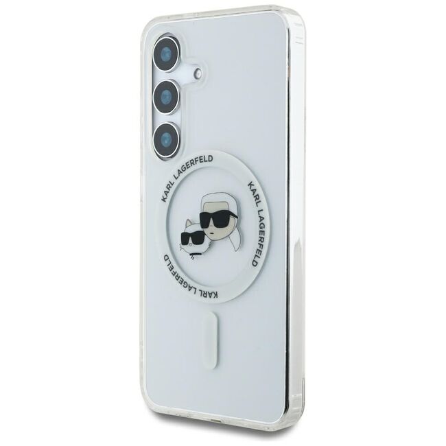Husa premium pentru  Samsung Galaxy S25 Karl Lagerfeld compatibila Magsafe - Transparent netru